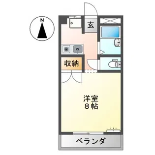 ユースハイム清水【1階】の間取り