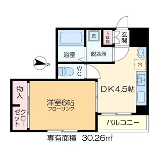 松田レジデンス【3階】の間取り