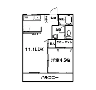コーポ吉田【3階】の間取り