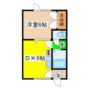 ピーコックホリデー【1階】の間取り