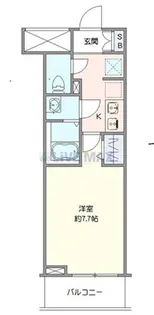 Log登戸station side【1階】の間取り