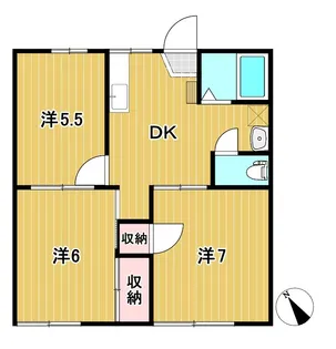 ドミールパーソン【1階】の間取り