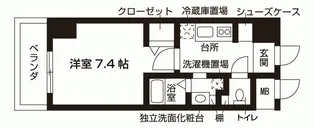 ビオス天王寺【10階】の間取り