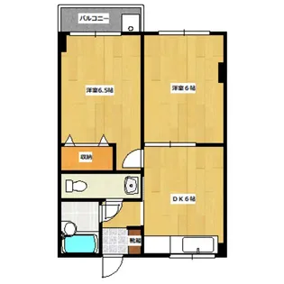 アライハイツ【3階】の間取り