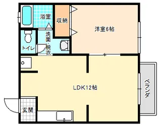リバーサイド陣の内C【2階】の間取り