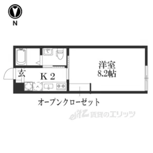 サンクトスコート五条室町【4階】の間取り