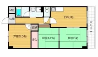 センチュリー壱番館【1階】の間取り