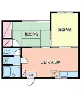 ハイツカルボナード【1階】の間取り