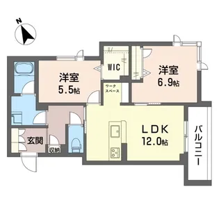 エルミタージュ【3階】の間取り