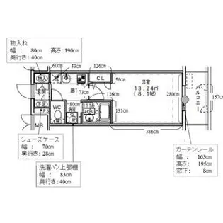 大須レジデンス【13階】の間取り