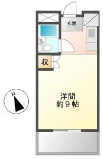 下関スカイマンション駅前【6階】の間取り