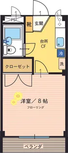 エリートイン向ヶ丘【2階】の間取り