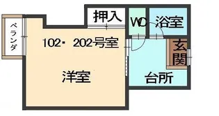 アンビシオン笠舞(202)【2階】の間取り