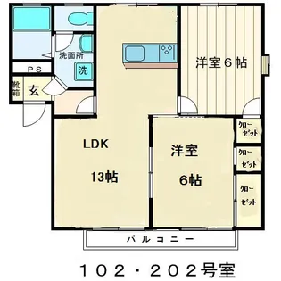 パークヒルA【1階】の間取り