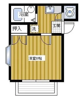 エルヴィーナ宮中B【1階】の間取り