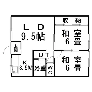 イオボヌール釧路1【2階】の間取り