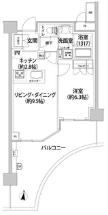 ブローテ横浜高島台【5階】の間取り