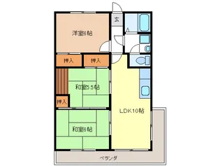 岐阜県岐阜市岩倉町1【マンション】の間取り