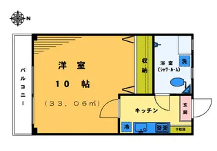 マンション秀苑【3階】の間取り