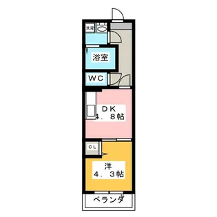 セレスティア白鷺【1階】の間取り