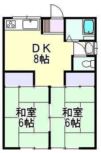 コーポタカダ B【1階】の間取り