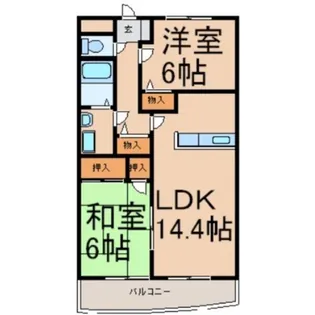 ドルフ秋川【1階】の間取り