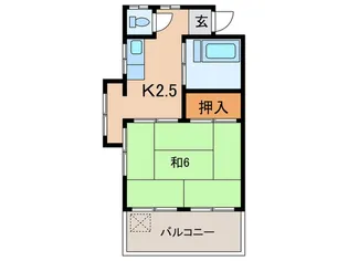 コーポ西岡【2階】の間取り