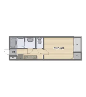 ラルーチェ杉本町【2階】の間取り