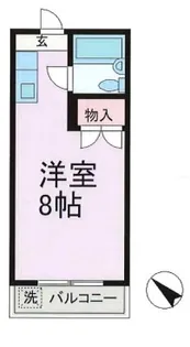 ウエストハイツ【2階】の間取り