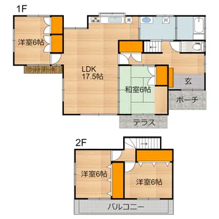 熊本県菊池郡大津町大字平川【一戸建】の間取り