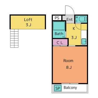 レジデンスリリアム【1階】の間取り