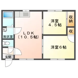 Mハイツ美園2【1階】の間取り