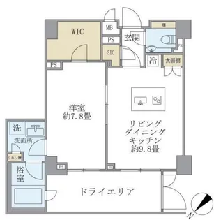 コスモリード恵比寿の間取り
