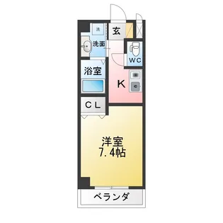 ボヌールSK【1階】の間取り