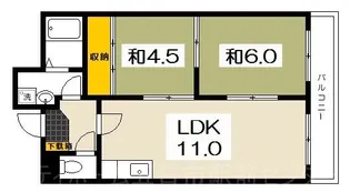 広島県広島市佐伯区五日市中央3【マンション】の間取り