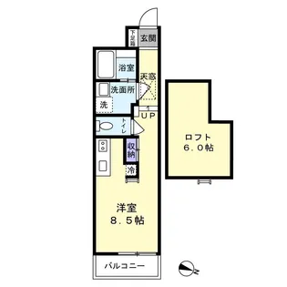 フィユメゾン学南町【1階】の間取り
