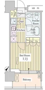 1Kの間取り画像