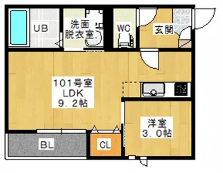 grandtic gacha ’alua【1階】の間取り