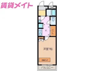 1Kの間取り画像