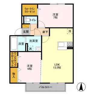 エクレールA棟【2階】の間取り