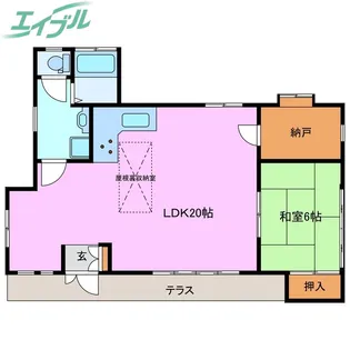 三重県伊勢市勢田町【一戸建】の間取り