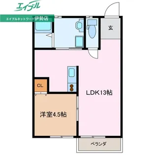 Wood久松II【2階】の間取り