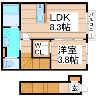 Risa【2階】の間取り