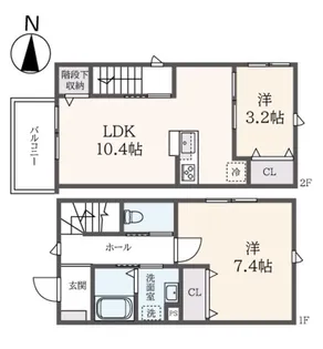 サカキハイム2【2階】の間取り