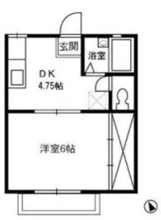 福田ヴィレッジ【2階】の間取り