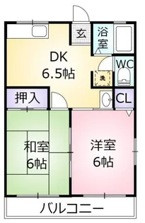 ヤナギタハイツ【2階】の間取り