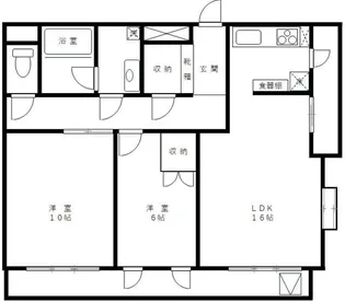 アーバングレイス【2階】の間取り