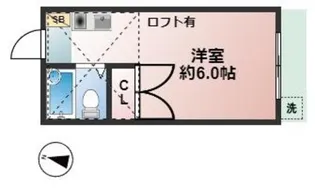 コーポユーエー2号棟【1階】の間取り