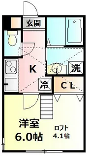 CASA ORISE I【2階】の間取り