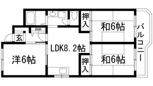 3LDKの間取り画像